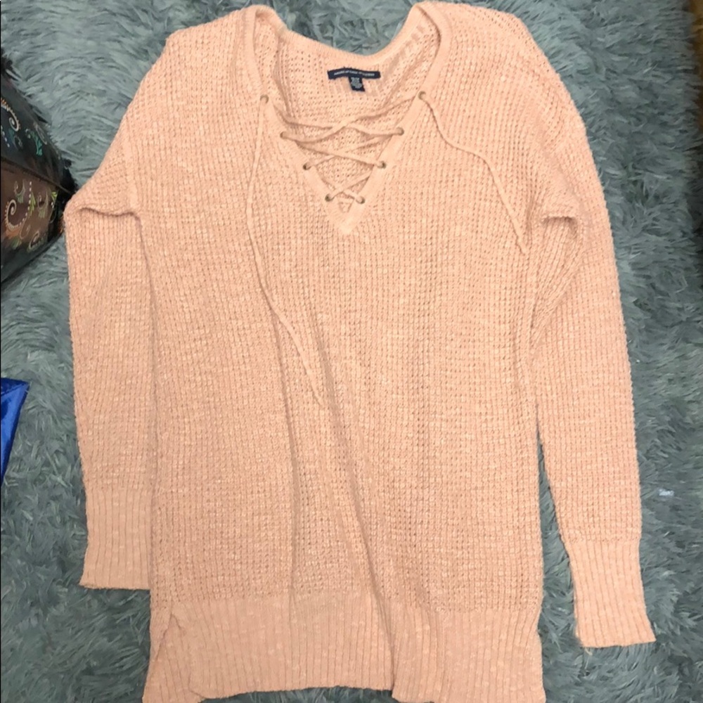 Lace sweater